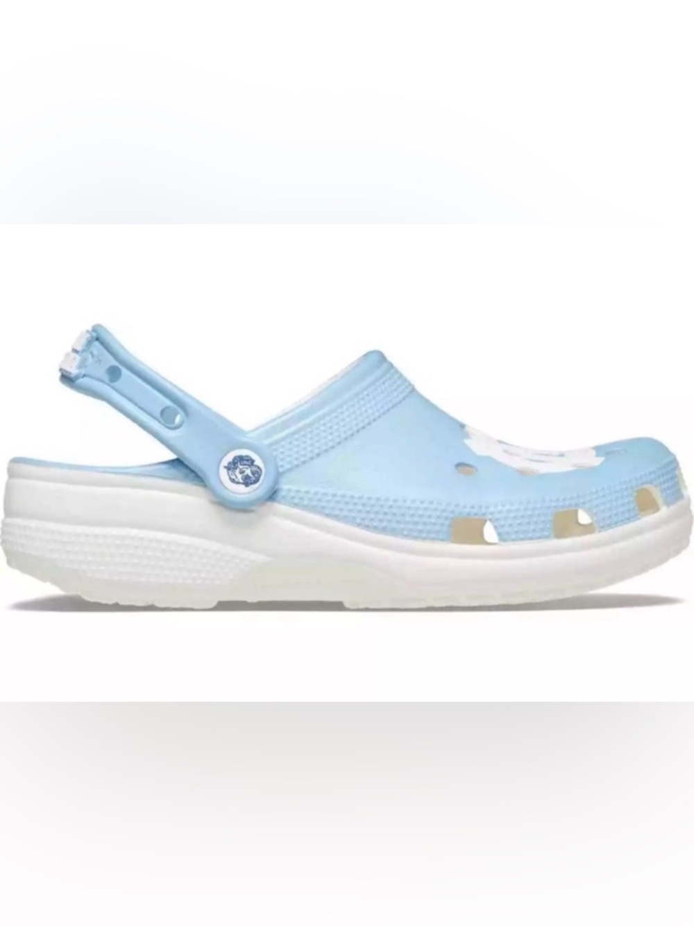 NEW [CROCS] UNC University of North Carolina Classic Crocs Unisex Sz W10/M8 - Picture 3 of 8